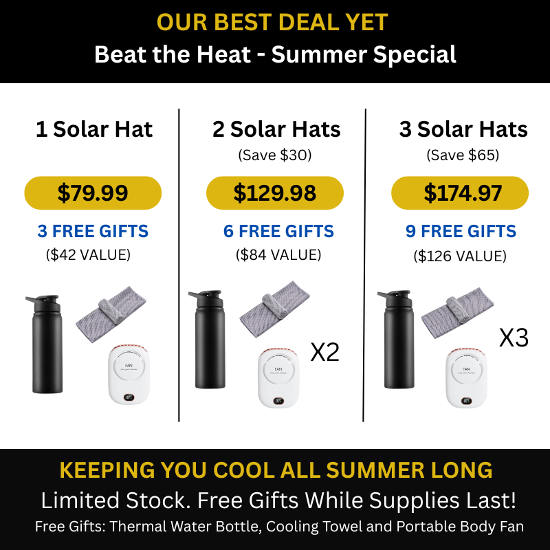 Solar-Powered Cooling Hat